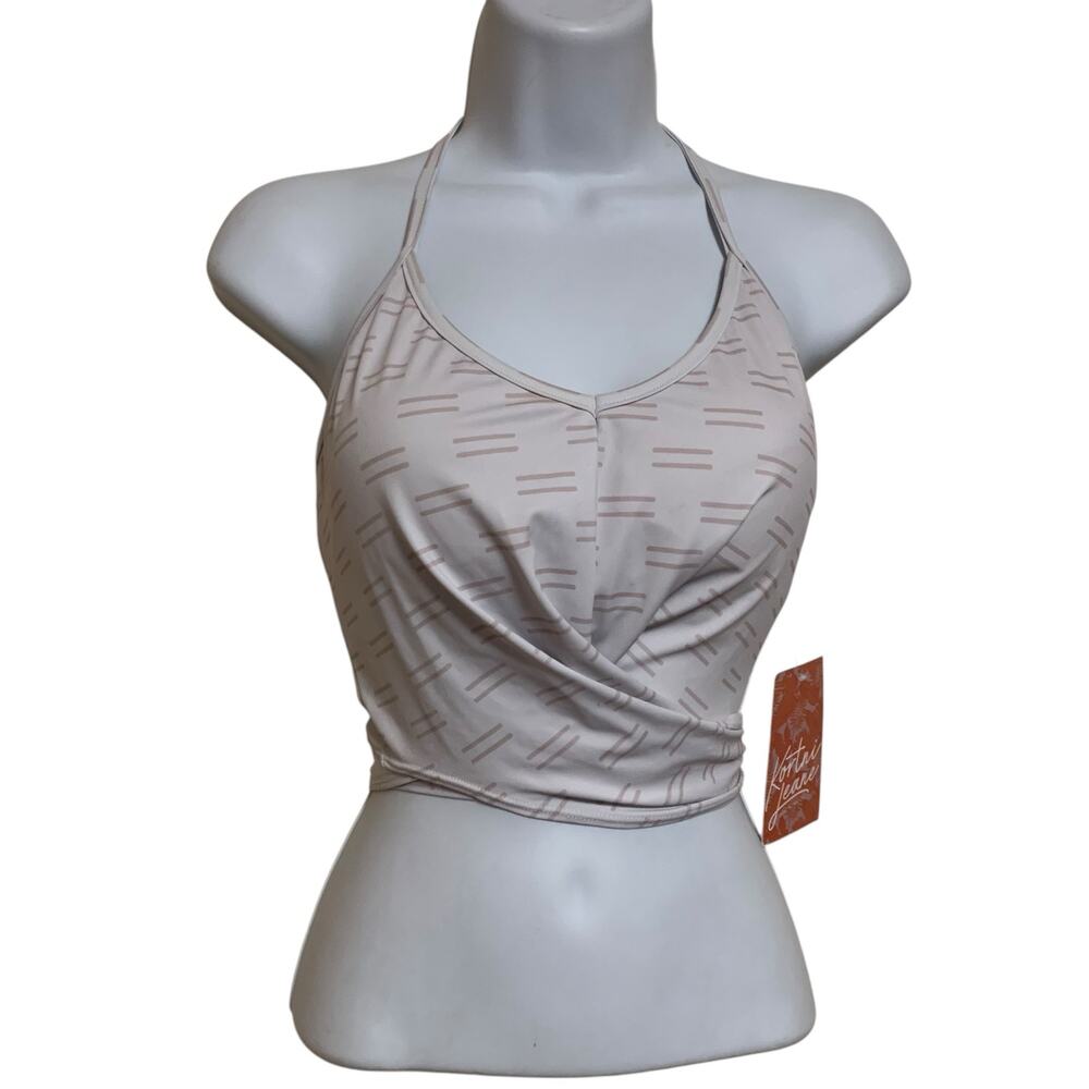NWT! Kortni Jeane Mix N' Match Tie Back Swim Top Womens Size M